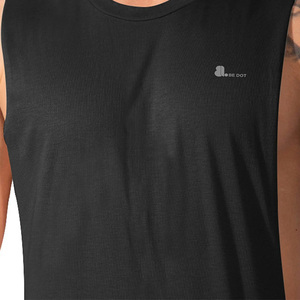 Men Cut Out Tank <b>Top</b> Sleeveless Fashion Muscle Design Cartoon Pattern Tie Dye Embroidery Knitted Cotton Bamboo Fiber High Street - Product Image 5