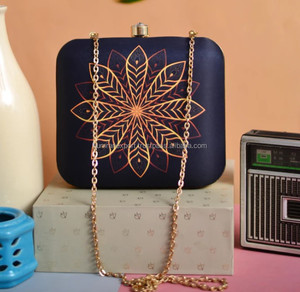 Best Quality Fashion Classic Elegant Satin Soft <b>Clutch</b> Purse <b>Wedding</b> Evening Party Wholesale From India - Product Image 2