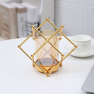 Classic Metal Candle Holder Stand For Wedding Centerpiece Dining Table Elegant Home Decoration Lighting Item - Product Image 1