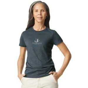 Camiseta Casual de Manga Corta para Mujer, Cuello Redondo, Algodón Suave, Básica, Cómoda, Transpirable, Ropa de Moda para Uso Diario - Product Image 1