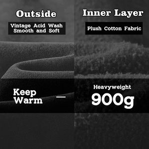 Sweat-shirts à capuche pour hommes, épais, unis, d'automne, imprimés en sérigraphie, de haute qualité, coupe classique, avec poches, coupe-vent et respirants - Product Image 4
