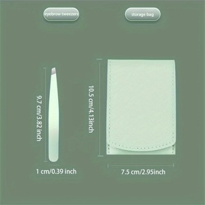 Juego de 4 Pinzas para Cejas de Acero Inoxidable Personalizadas, Pinzas para Depilación, Pinzas Rectas para Recortar las Cejas, Herramienta de Belleza - Product Image 1