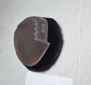 Toupee de Cabello Humano 100% con Frente de Encaje Modelo Q6 para Hombre, Cabello Remy Indio, Diseño Central/Medio, Taz Hair BD - Product Image 2