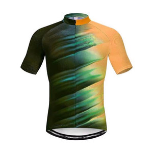 Maillot de Ciclismo de Manga Corta, Tejido de Poliéster, Control de Humedad y Ajuste Cómodo para Ciclismo Diario y de Larga Distancia - Product Image 4