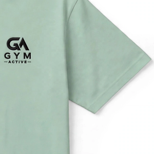 เสื้อยืดแขนสั้นผู้ชาย GYM ACTIVE ผ้าคอตตอนเจอร์ซีย์ ทรงเข้ารูป คอกลม ระบายอากาศดี สไตล์ลำลอง ทันสมัย ป้องกันรอยยับ แห้งเร็ว เนื้อผ้าเน้นกล้ามเนื้อ - Product Image 4