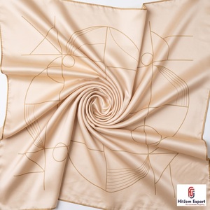 High Quality Custom Printed Short <b>Scarf</b> Fabric Private Label OEM ODM Textile Manufacturer Fashion Accessories Export Factory - Product Image 2