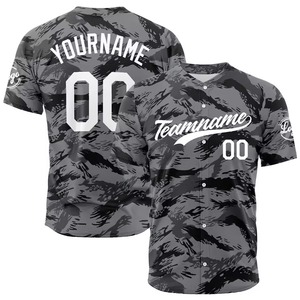 Maillot de baseball personnalisé sublimé, nom de l'équipe 00, unisexe, manches courtes, polyester respirant, toutes saisons, coupe classique - Product Image 3