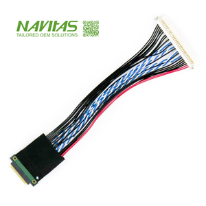 Câble LVDS personnalisé à 30 broches, assemblage de carte d'interface vers connecteur d'affichage, faisceau de câbles pour applications LCD industrielles - Product Image 1