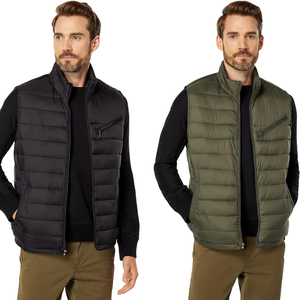 Gilets matelassés personnalisés avec logo, vestes d'équitation rembourrées, vêtements d'hiver décontractés pour l'extérieur, gilets matelassés pour hommes. - Product Image 2