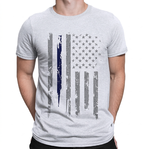 T-shirt en coton à manches courtes pour homme, 100% coton, col rond, motif géométrique, respirant, séchage rapide, écologique, coupe classique, été - Product Image 1