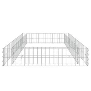 Grand bac à fleurs surélevé en gabion en acier galvanisé robuste pour jardin - Product Image 3