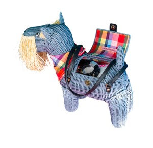 Cesta de Almacenamiento para Perros de Mimbre, Linda Cesta Decorativa Hecha a Mano con Forma de Animal de Dibujos Animados, Organizador para Habitación Infantil, Caja de Regalo - Product Image 4
