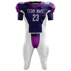 High Performance Customized American Football Uniforms Printed <b>Designs</b> Advanced Padding Bold Colors Durable Spandex/Polyester - Product Image 2