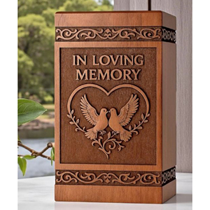 Custom Engraved Wooden Resin Urn <b>Box</b>: Pet/Human Memorial <b>Keepsake</b> urn Memorial <b>Keepsake</b> by AYAANS - Product Image 4