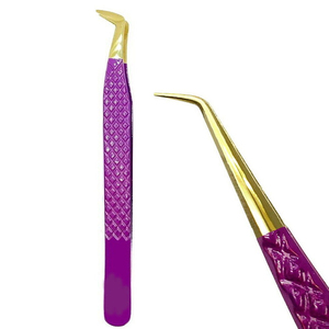 Pinzas Profesionales para Cejas Kaamir Instruments de Acero Inoxidable Antimagnéticas de 10 mm con Punta Suave y Mango Cómodo para Pestañas - Product Image 3