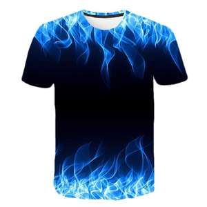 Camiseta Lisa al por Mayor para Hombre, Personalizable con Logotipo por Sublimación, Marca Blanca, Oversize, Hombro Caído, Spandex/Poliéster, Manga Corta - Product Image 1