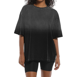 Camiseta de Cuello Redondo Extra Grande para Mujer, Color Sólido, Manga Corta, Corte Holgado, 100% Algodón Jersey, Transpirable, Estilo para Todas las Temporadas - Product Image 5