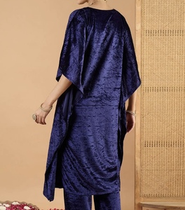 Luxury <b>Kaftan</b> Abaya Handmade Moroccan Arabian Dress Long Sleeve Neck Polyester Regular Fit Casual Evening Party Wedding Flared - Product Image 4