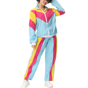 Women Color Blocking Tracksuit Full Zip Sporty <b>Jogging</b> <b>Suit</b> With Side Pockets Spring Wear - Product Image 5