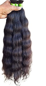 Najir Hair Hub Cheveux Indiens du Sud en Gros, Cheveux Naturels Bruts à Donneur Unique pour Tressage, Noir Naturel, Double Trame Faite à la Machine, Remy 100g - Product Image 2