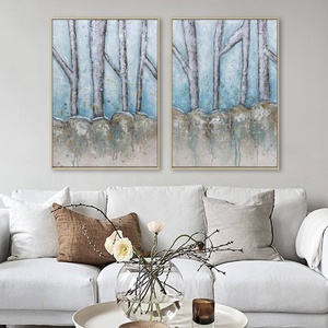 Impresión de belleza paisaje pintura al óleo pintada a mano sobre <span class=keywords><strong>lienzo</strong></span> Hotel paleta cuchillo pintura al óleo de Dongguan - Product Image 4