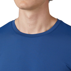 เสื้อยืดกีฬาแขนยาว คอกลม ทรงแอธเลติก ผ้าสแปนเด็กซ์/โพลีเอสเตอร์ ระบายอากาศ แห้งเร็ว ทนทาน สำหรับผู้ชาย รับผลิตแบบ OEM ODM - Product Image 4