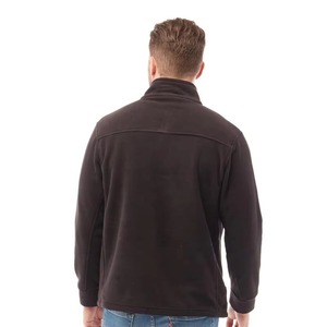 Wholesale Mens Hoodies OEM Custom Embroidery Pullover <b>Sweatshirt</b> Winter Casual Fashion Men's <b>Black</b> Fleece Zip-Up Jacket Stand - Product Image 3