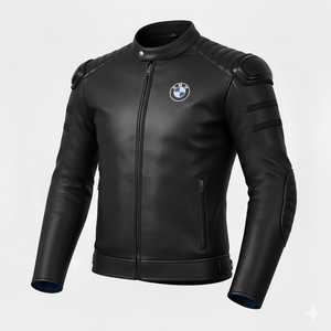 Veste de moto en cuir perforé pour homme BM Cowhide/Kangaroo Track/Riding, homologuée CE, toutes tailles et couleurs - Product Image 1