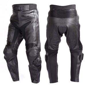 Pantalones de Motociclismo de Cuero de Alta Calidad, Resistentes al Viento, Nuevo Diseño con Elasticidad en 4 Direcciones, Preparados para Armadura CE y Forro Transpirable - Product Image 2
