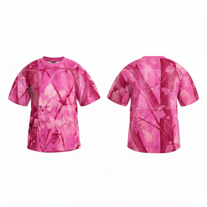 Camisetas Deportivas de Manga Corta con Cuello Redondo, Sublimadas con Camuflaje, Transpirables, con Logotipo Personalizado, para Ropa Deportiva OEM ODM - Product Image 2
