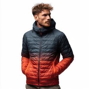 Ultralight Down <b>Padded</b> Jacket Men Winter Street Style Hood Zipper <b>Padded</b> Jackets Men's Warm Up Outerwear <b>Padded</b> Jacket Mens - Product Image 3