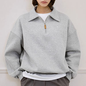 Sudadera de Algodón Personalizada con Cierre de Cremallera para Hombre, Corte Holgado, Marca Privada para Etiquetas de Moda de Lujo, Entrega Rápida - Product Image 5