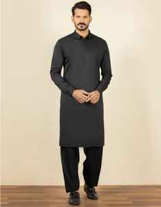 Traje Shalwar Kameez para Hombre, Diseño 2026, Ligero y Transpirable, de Algodón, Manga Larga, Informal, para Oraciones del Eid, Hecho en Fábrica - Product Image 4