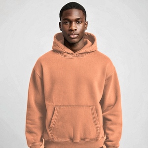 Sudadera con capucha y cremallera a precio de fábrica, con construcción de felpa de algodón y detalles en relieve para marcas de moda estadounidenses - Product Image 6