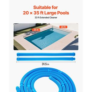 Pulitore Automatico per Piscina a Suzione Laterale 12H, Strumenti e Accessori per la Pulizia della Piscina, Aspiratore e Spazzola per Piscina - Product Image 4