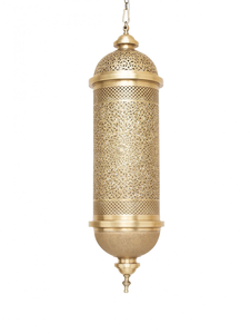 Golden Teardrop Filigree Pendant <b>Lamp</b> Decorative Metal <b>Lantern</b> Regal Illumination Charm - Product Image 2