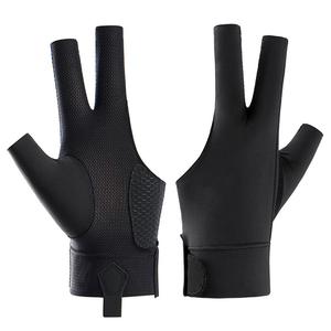 Durable Breathable Polyester Snooker Billiard <b>Pool</b> Cue <b>Gloves</b> For Left/right Hand Unisex Outdoor Gym Sports - Product Image 6