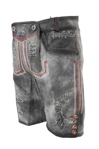 Pantalones Cortos de Cuero Trachten Bávaros para Hombre con Logotipo Personalizado - Product Image 3