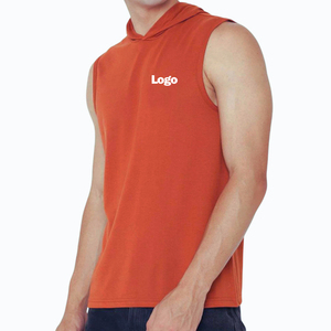 Quick Dry New Arrival Wholesale Men's <b>Sleeveless</b> <b>Hoodie</b> High Quality Lightweight Breathable Cotton Spandex <b>Sleeveless</b> <b>Hoodie</b> - Product Image 5