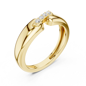 OEM ODM Yellow Gold Lab Grown <b>Diamond</b> Anniversary <b>Ring</b> Fine Jewelry Manufacturer - Product Image 4