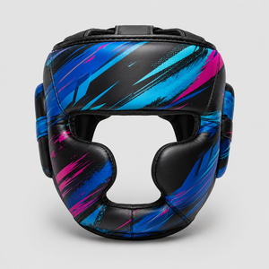Protège-tête de boxe pour l'entraînement au combat, fabriqué au Pakistan en cuir, OEM personnalisable, logo et couleur personnalisés, nouveau design, respirant et protecteur - Product Image 1