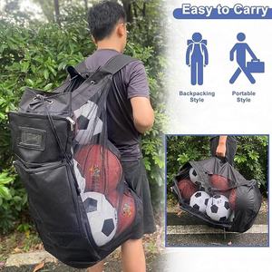 Bolsa de lona de deporte de béisbol de PVC de gran capacidad personalizada al por mayor, almacenamiento de transporte unisex impermeable ecológico promocional - Product Image 6