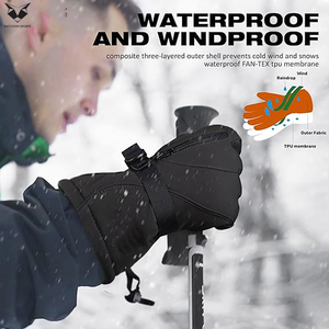 2026 Waterproof Premium Quality With Best Supplier Highland Quality OEM ODM Service Heated Waterproof Breathable <b>Ski</b> <b>Gloves</b> - Product Image 4
