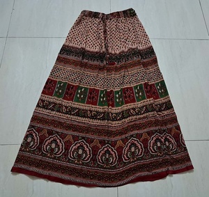 Ấn Độ dân tộc Hoa maxi dài bagru Crinkle broomstick <span class=keywords><strong>GYPSY</strong></span> váy cho phụ nữ Boho Hippie Retro GC-AP-1453 - Product Image 2