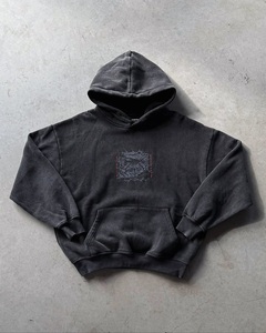 เสื้อฮู้ดดี้โอเวอร์ไซส์ผู้ชายแบบสั่งทำพิเศษ ลายกราฟิกวินเทจปี 1998 ผ้าฝ้ายฟลีซหนานุ่ม สไตล์สตรีทแวร์ รับผลิตแบบ OEM ODM - Product Image 3