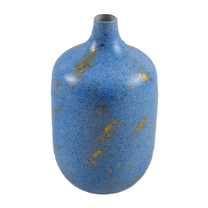 Vase à fleurs en métal de design haut de gamme, noir et or, couleur Pantone possible, décoration d'intérieur, cadeau de mariage - Product Image 2