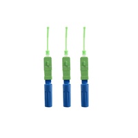 Konektor Perakitan Cepat Damu SC APC FTTH Fast Heat Shrinkable Singlemode Pre-polished Tanpa Poles 60mm untuk Kabel Drop Lapangan