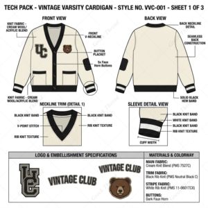 Custom Sorority Fraternity Varsity <b>Cardigan</b> <b>Sweater</b> Vintage College University Sports Team Knitwear Chenille Patch Embroidery - Product Image 3