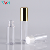 Flacon échantillon transparent en PETG de 8 ml et 10 ml avec bouchon à vis pour sérum, lotion, shampoing, certifié ISO 9001 (Série UNS)