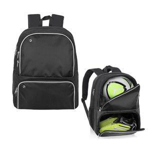 Large Capacity <b>Foldable</b> Basketball <b>Backpack</b> Zipper Ventilated Cleat Section Portable Design Letter Water Resistant Laptop Travel - Product Image 4